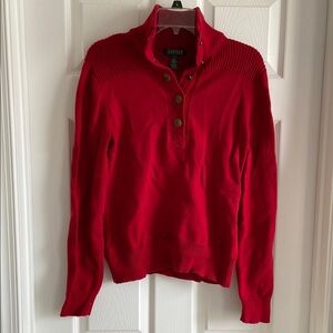 Lauren Ralph Lauren Red Turtleneck Sweater